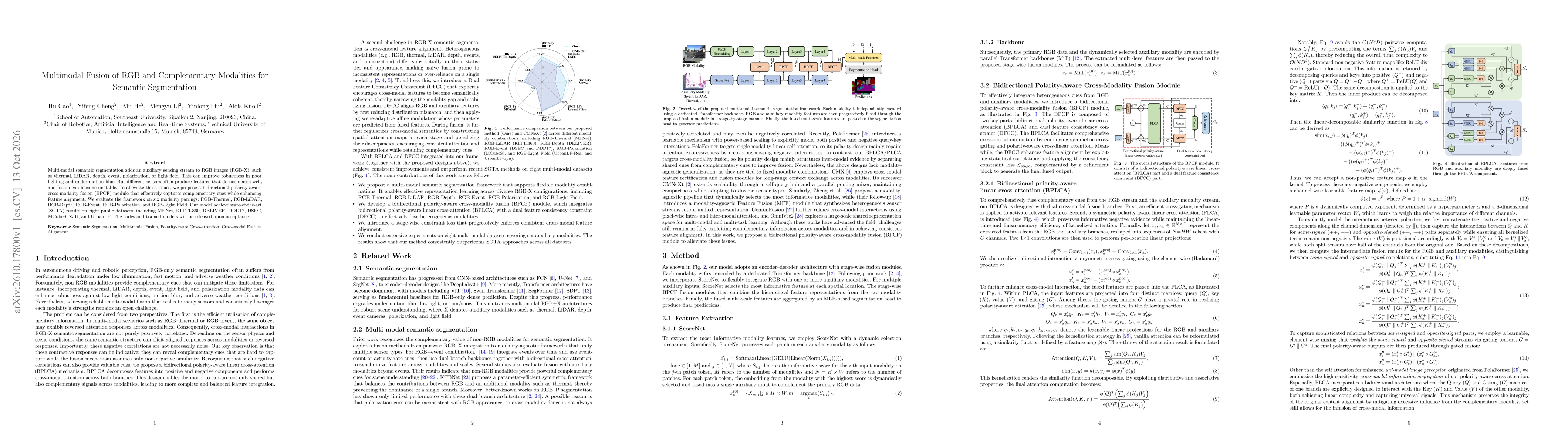 Thumbnail for Multimodal Fusion of RGB and Complementary Modalities for Semantic Segmentation