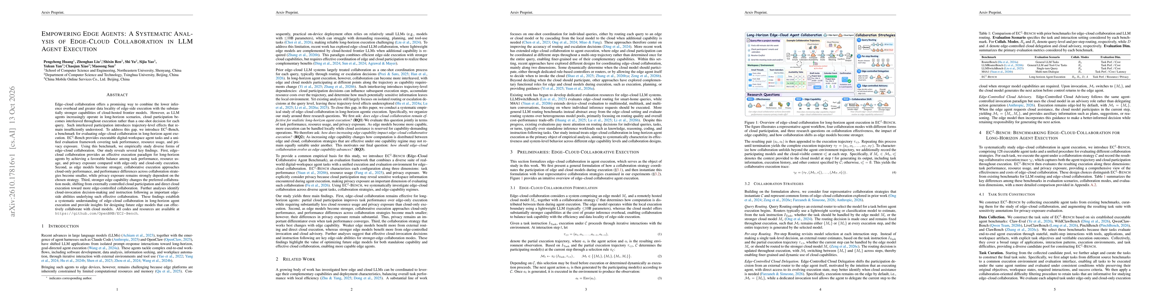 Thumbnail for Empowering Edge Agents: A Systematic Analysis of Edge-Cloud Collaboration in LLM Agent Execution