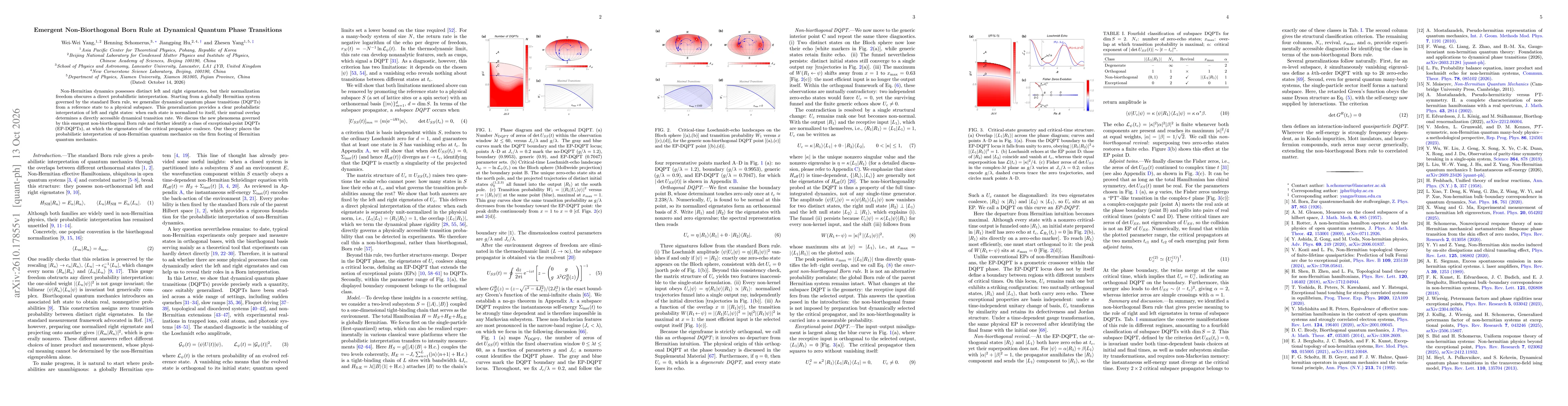 Thumbnail for Emergent Non-Biorthogonal Born Rule at Dynamical Quantum Phase Transitions