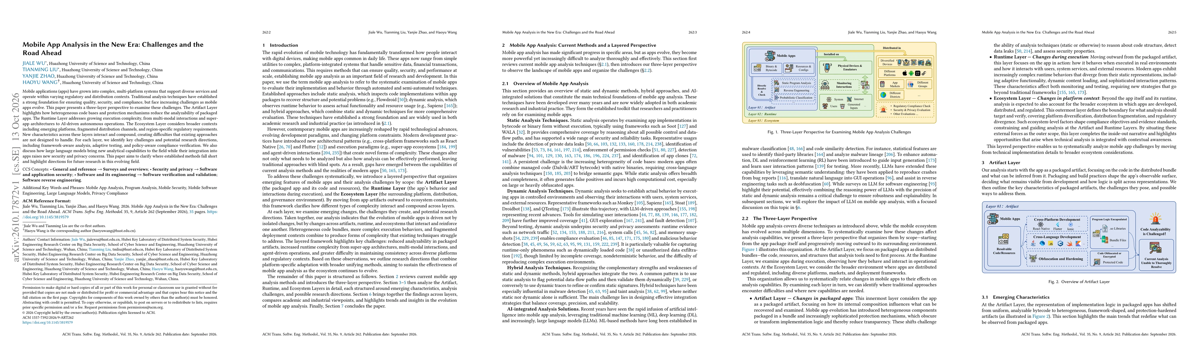 Thumbnail for Mobile App Analysis in the New Era: Challenges and the Road Ahead