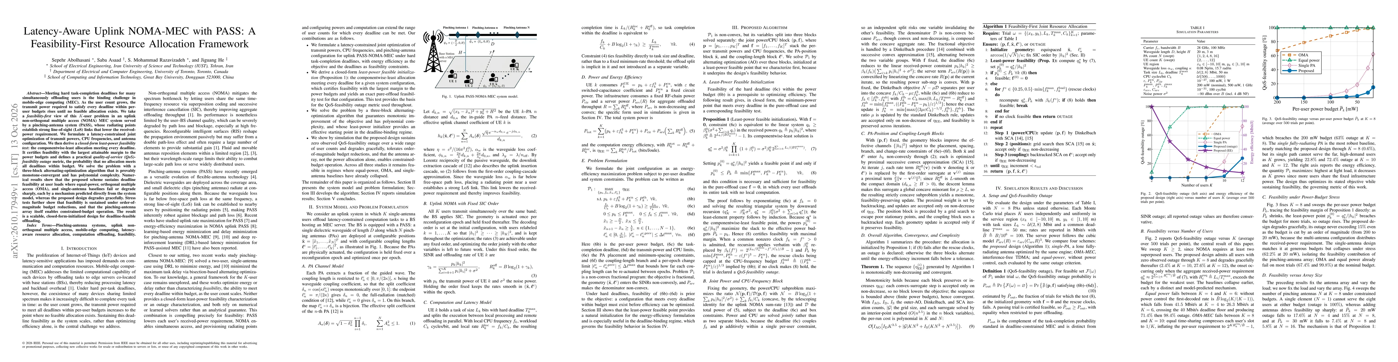 Thumbnail for Latency-Aware Uplink NOMA-MEC with PASS: A Feasibility-First Resource Allocation Framework