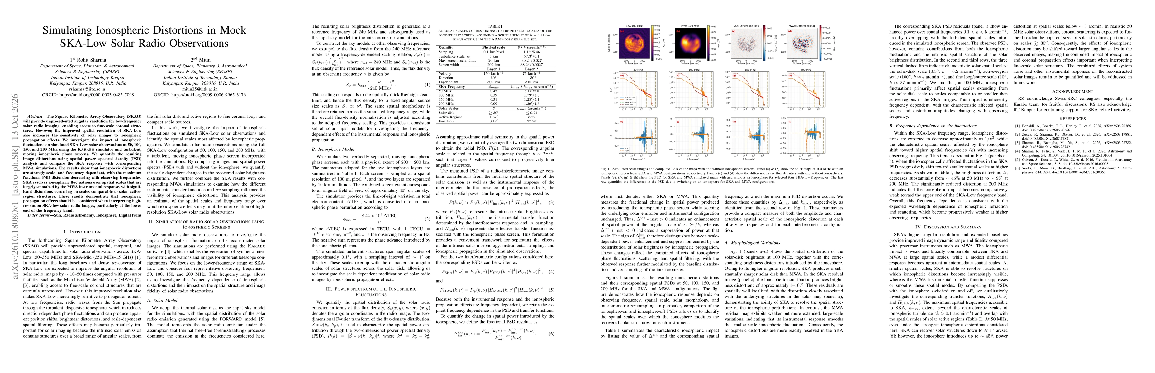 Thumbnail for Simulating Ionospheric Distortions in Mock SKA-Low Solar Radio Observations