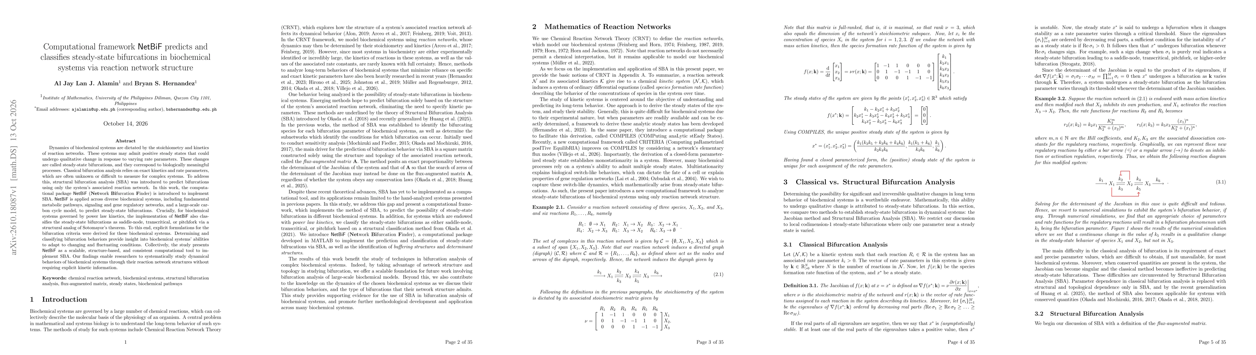 Thumbnail for Computational framework NetBiF predicts and classifies steady-state bifurcations in biochemical systems via reaction network structure