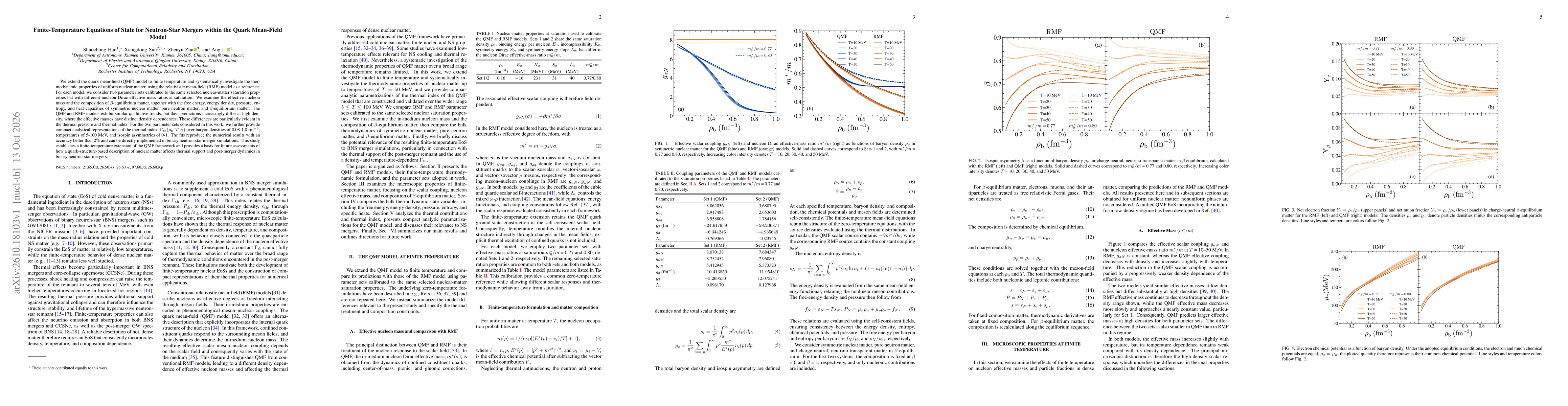 Thumbnail for Finite-Temperature Equations of State for Neutron-Star Mergers within the Quark Mean-Field Model