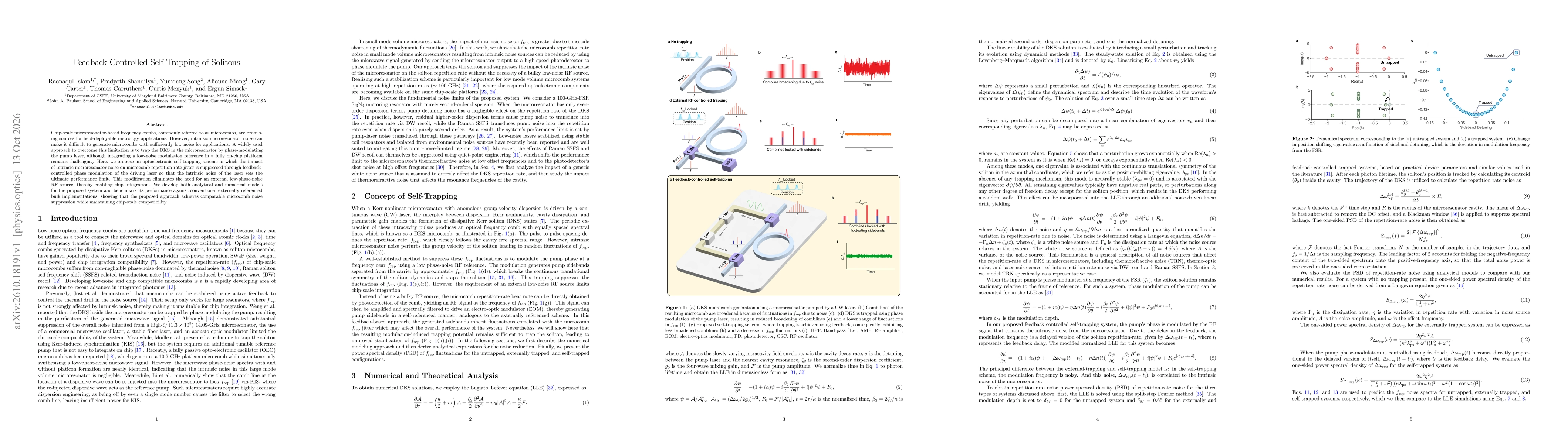 Thumbnail for Feedback-Controlled Self-Trapping of Solitons