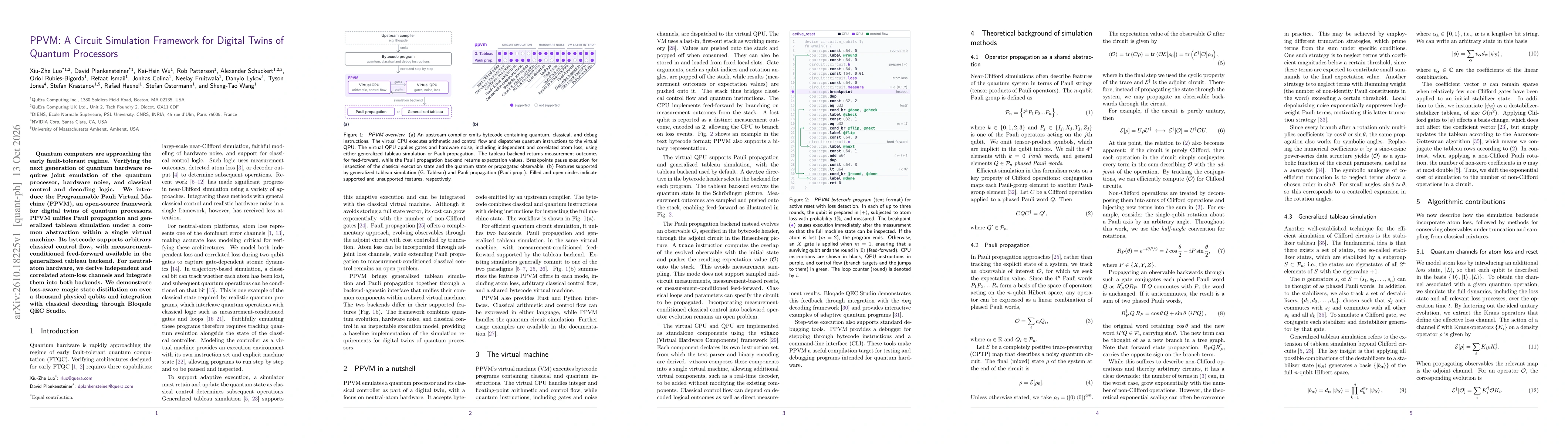 Thumbnail for PPVM: A Circuit Simulation Framework for Digital Twins of Quantum Processors