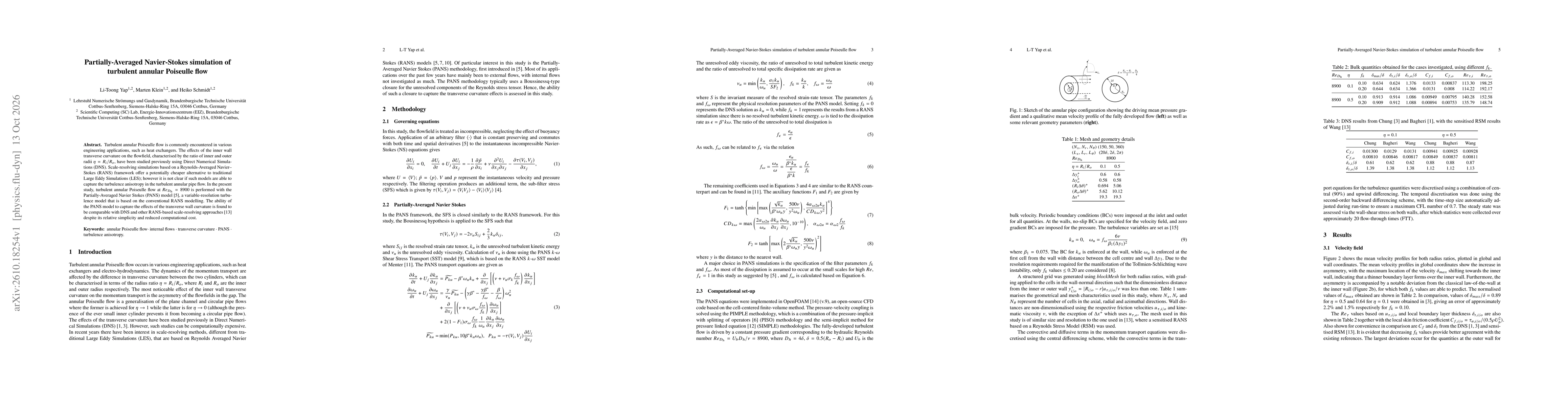 Thumbnail for Partially-Averaged Navier-Stokes simulation of turbulent annular Poiseulle flow