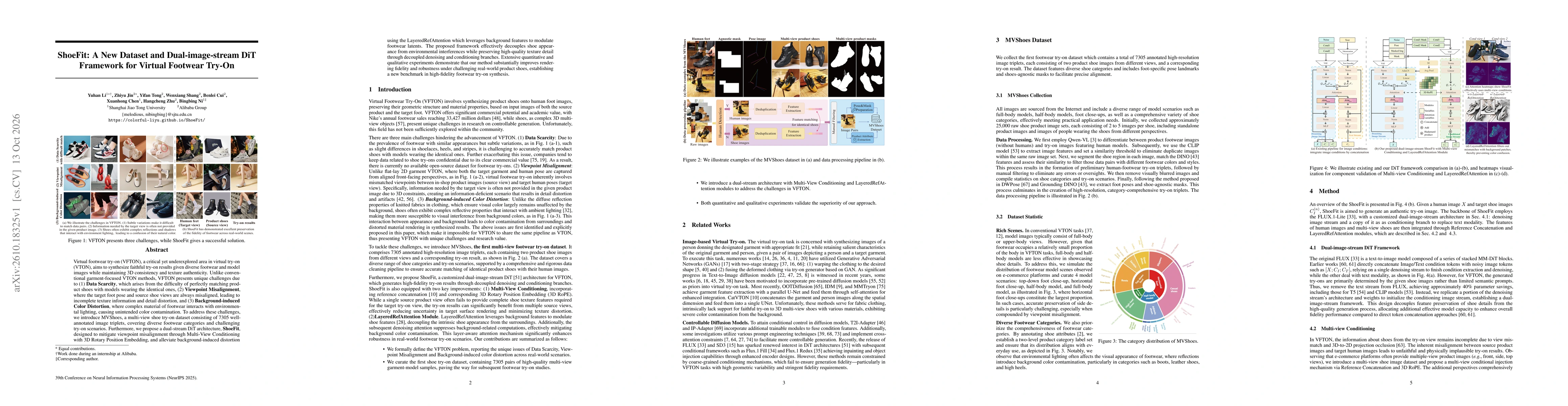 Thumbnail for ShoeFit: A New Dataset and Dual-image-stream DiT Framework for Virtual Footwear Try-On