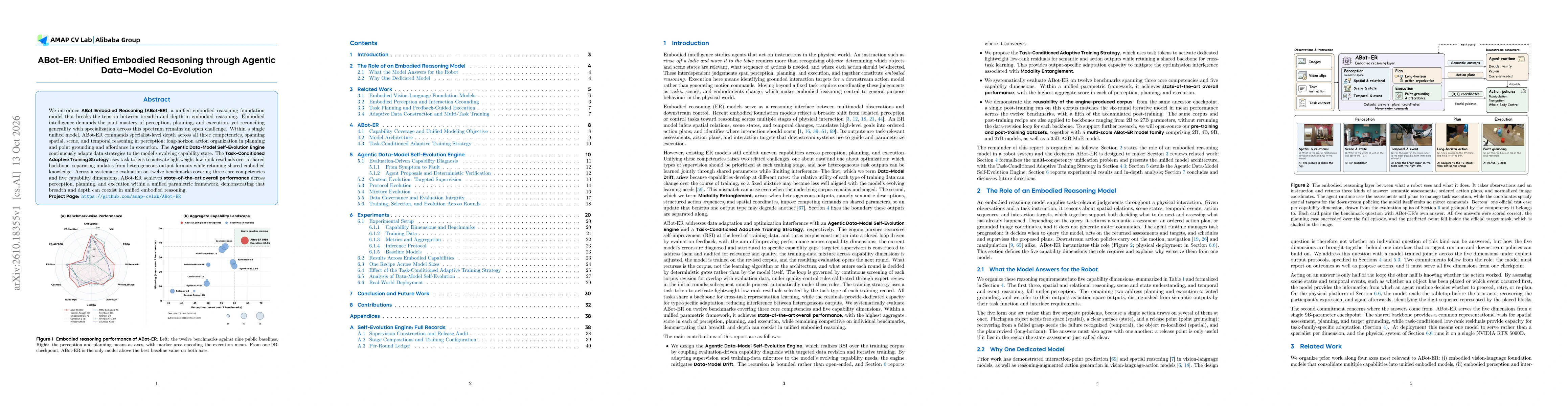 Thumbnail for ABot-ER: Unified Embodied Reasoning through Agentic Data-Model Co-Evolution
