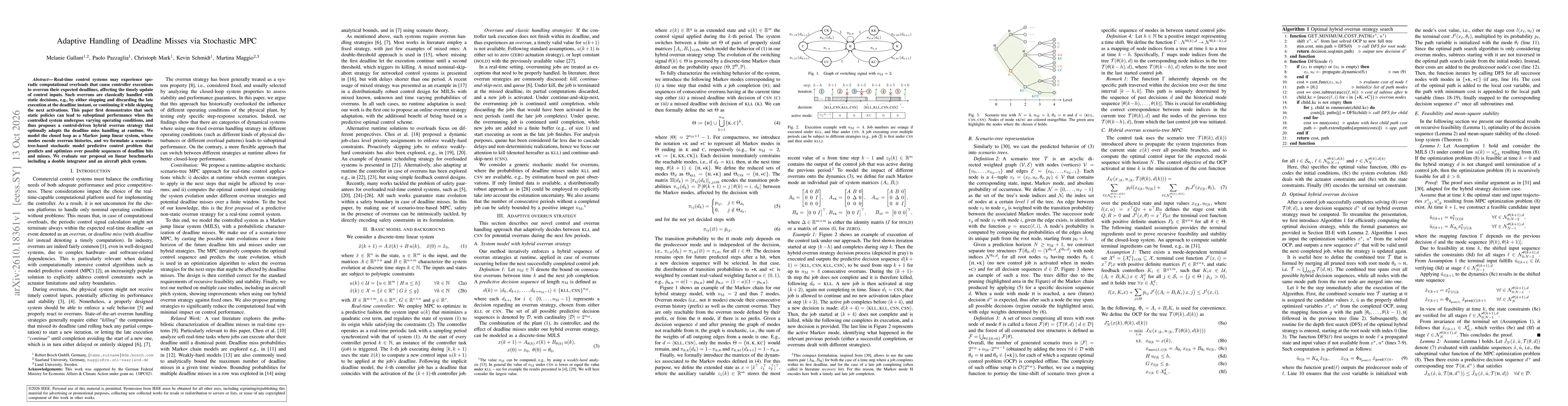 Thumbnail for Adaptive Handling of Deadline Misses via Stochastic MPC