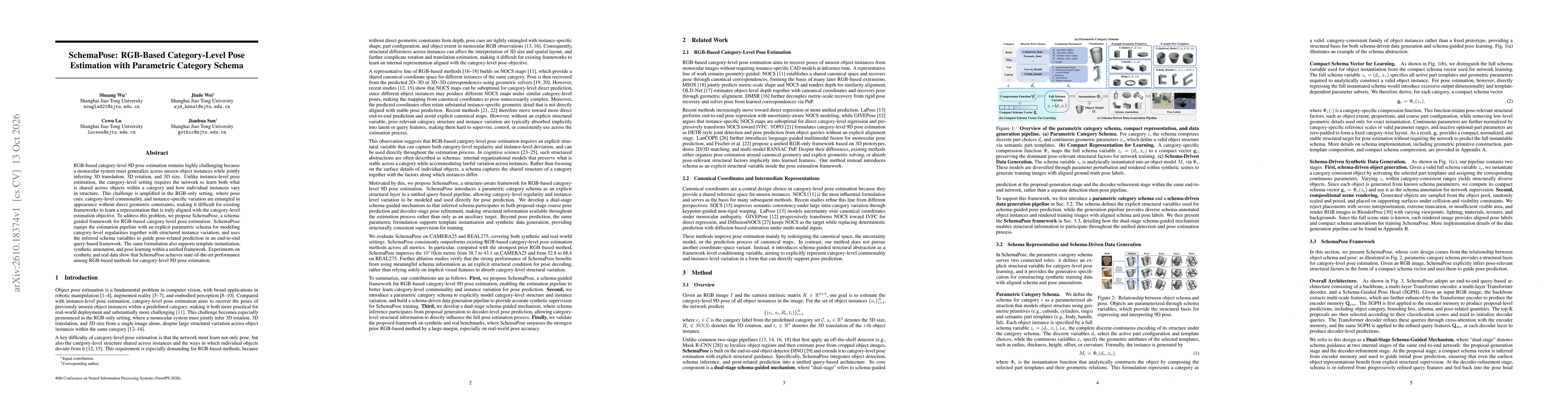 Thumbnail for SchemaPose: RGB-Based Category-Level Pose Estimation with Parametric Category Schema