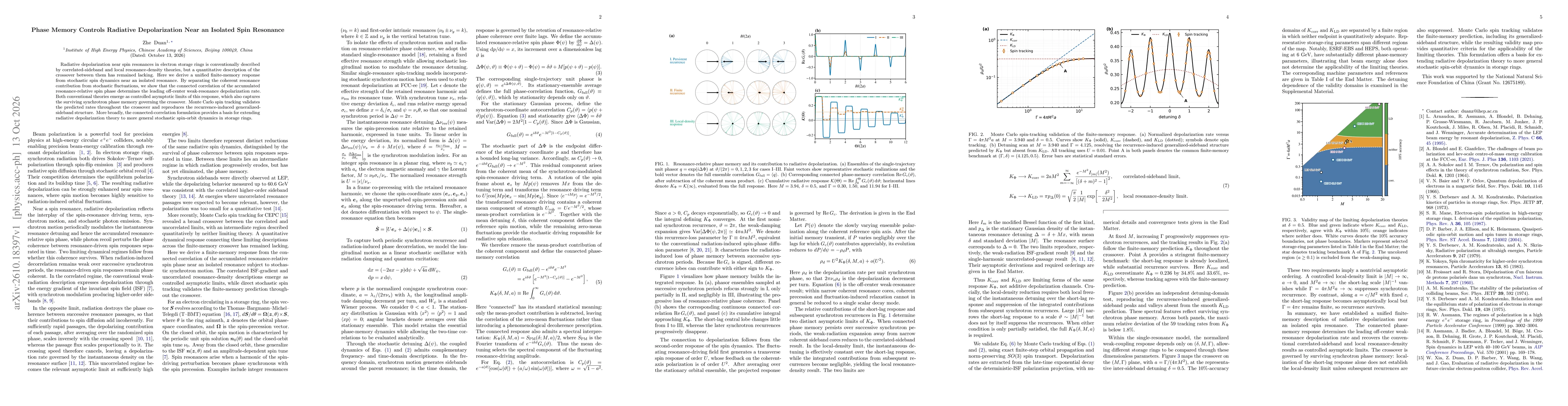 Thumbnail for Phase Memory Controls Radiative Depolarization Near an Isolated Spin Resonance