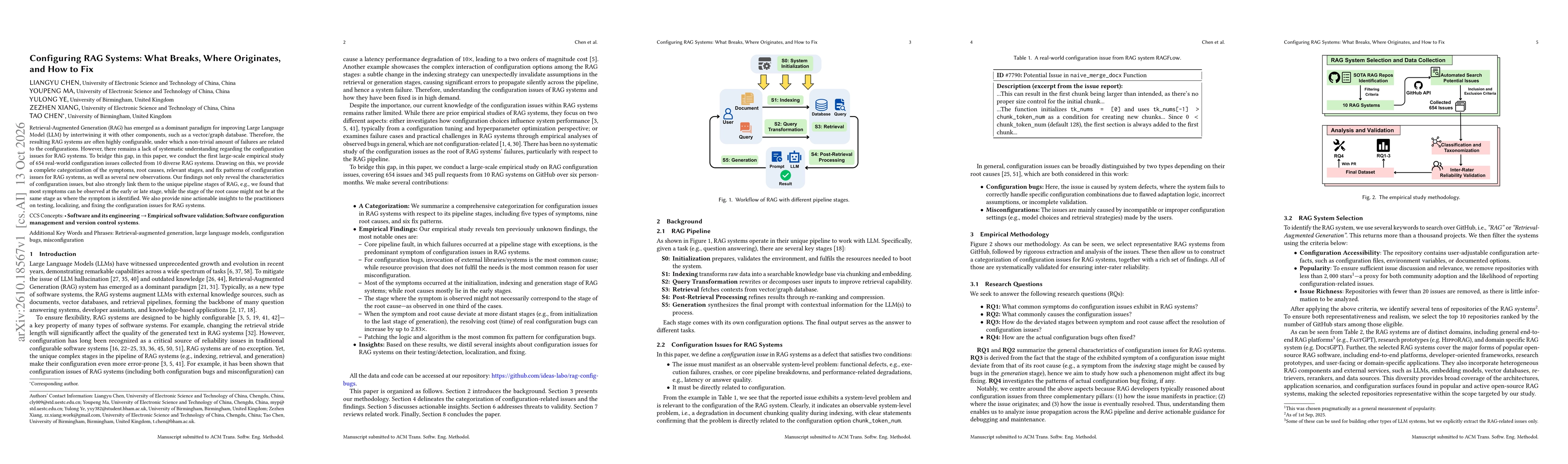Thumbnail for Configuring RAG Systems: What Breaks, Where Originates, and How to Fix
