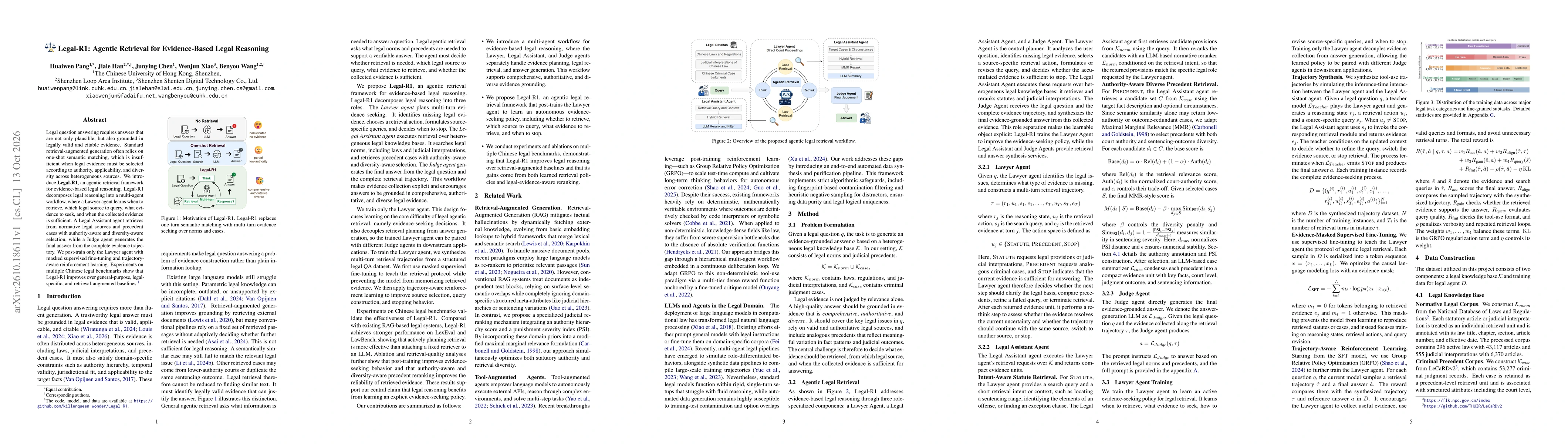 Thumbnail for Legal-R1: Agentic Retrieval for Evidence-Based Legal Reasoning