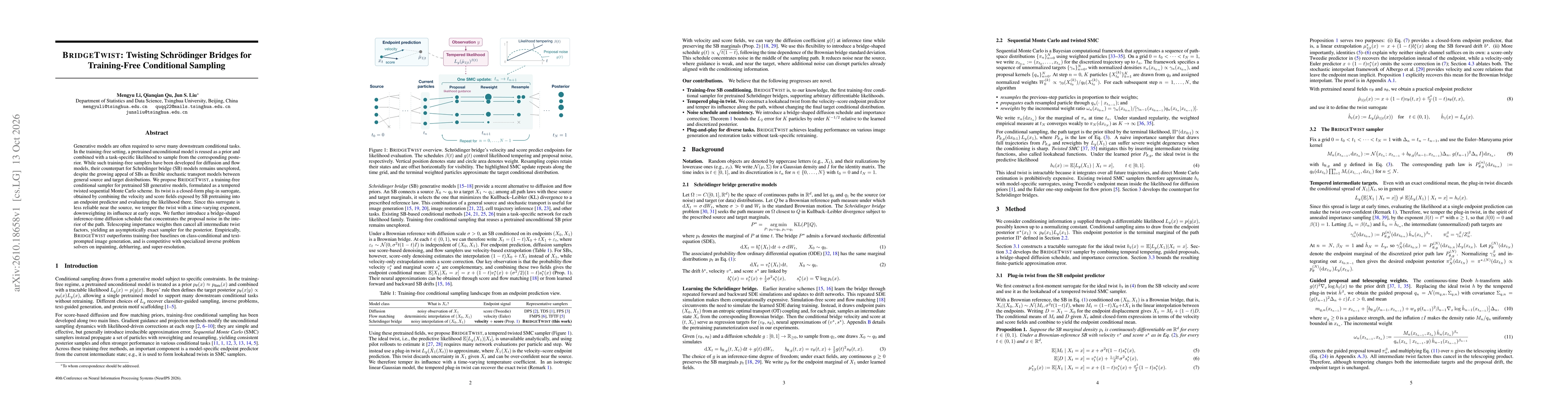 Thumbnail for BridgeTwist: Twisting Schrödinger Bridges for Training-Free Conditional Sampling