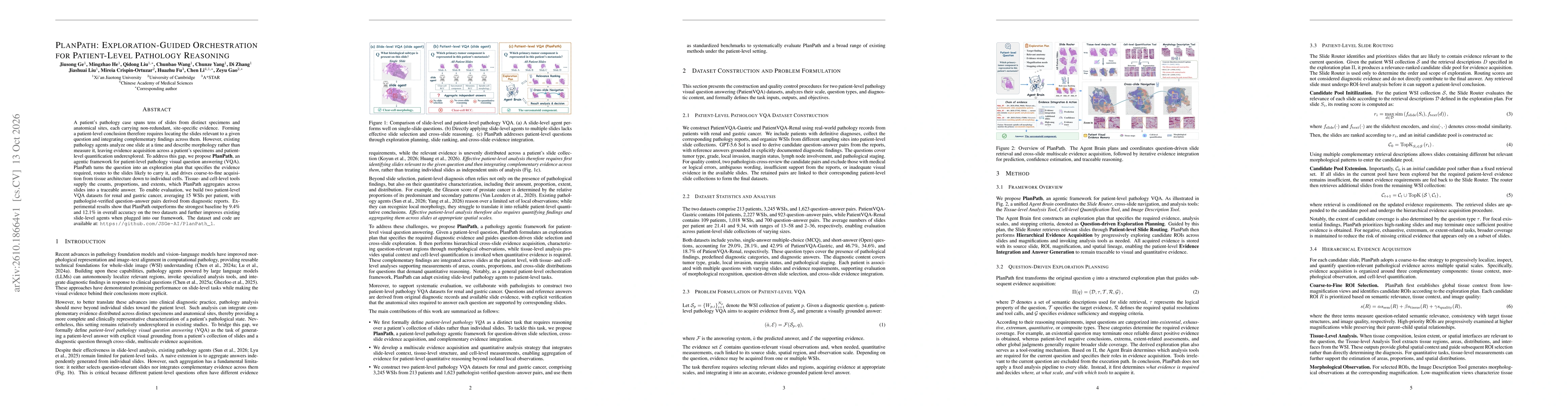Thumbnail for PlanPath: Exploration-Guided Orchestration for Patient-Level Pathology Reasoning