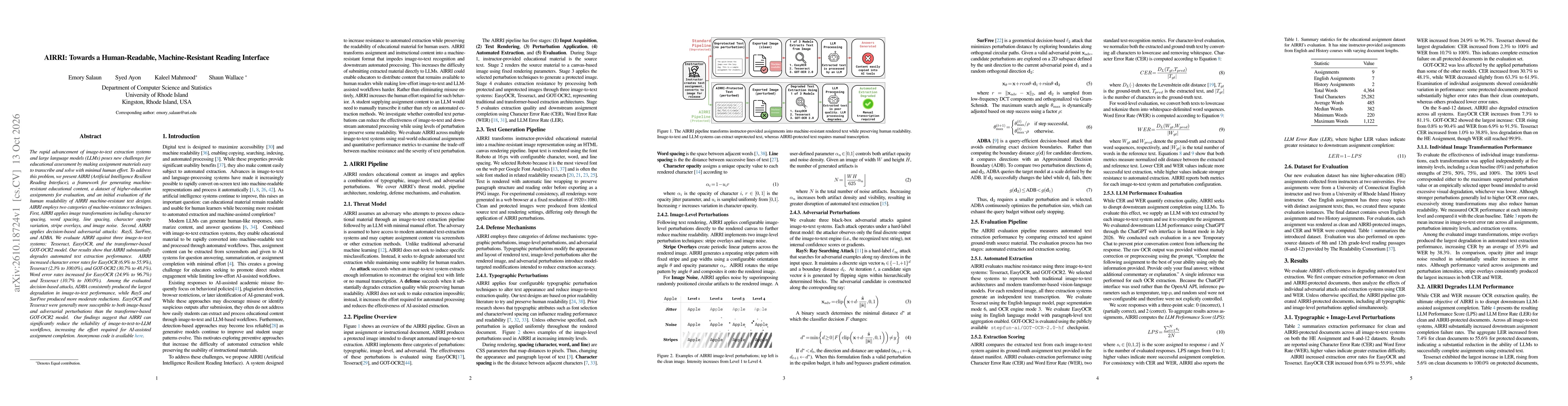 Thumbnail for AIRRI: Towards a Human-Readable, Machine-Resistant Reading Interface