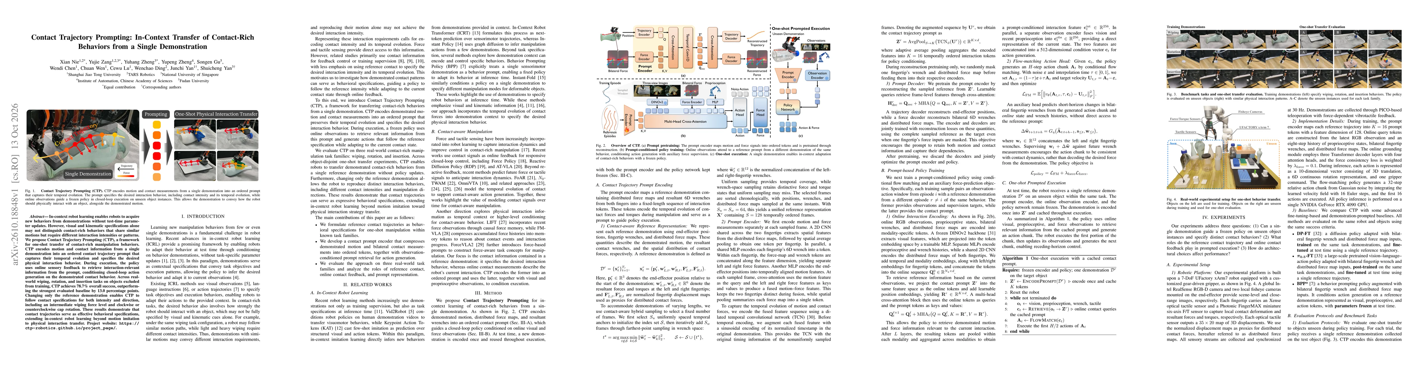 Thumbnail for Contact Trajectory Prompting: In-Context Transfer of Contact-Rich Behaviors from a Single Demonstration
