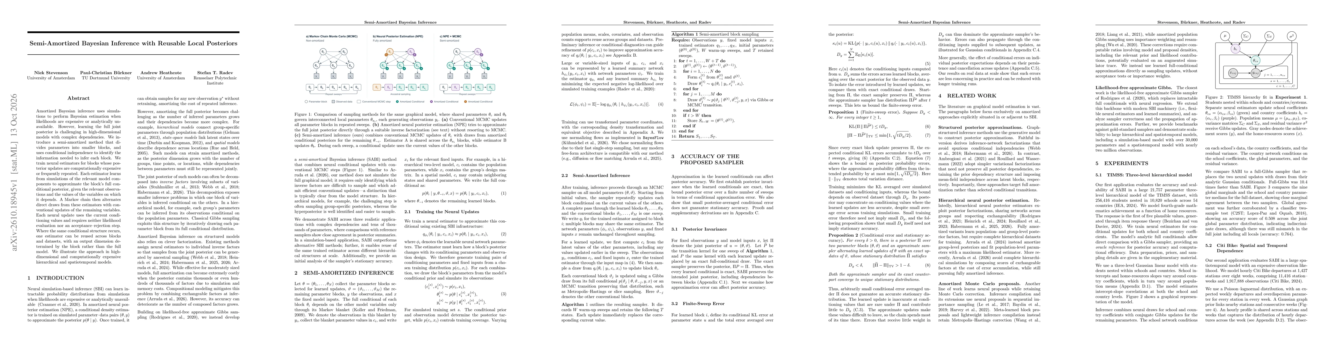 Thumbnail for Semi-Amortized Bayesian Inference with Reusable Local Posteriors