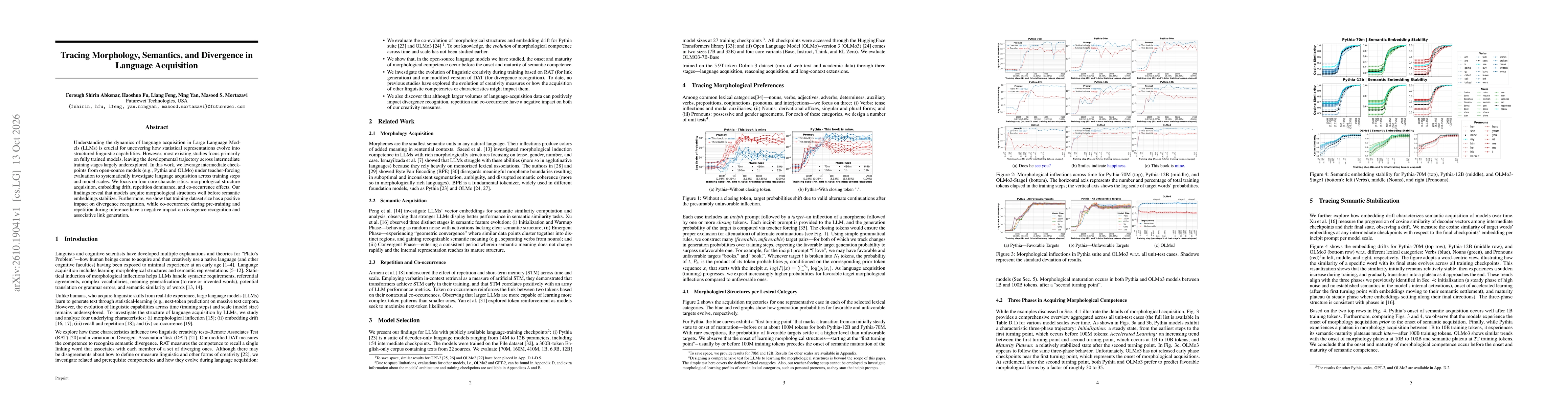 Thumbnail for Tracing Morphology, Semantics, and Divergence in Language Acquisition
