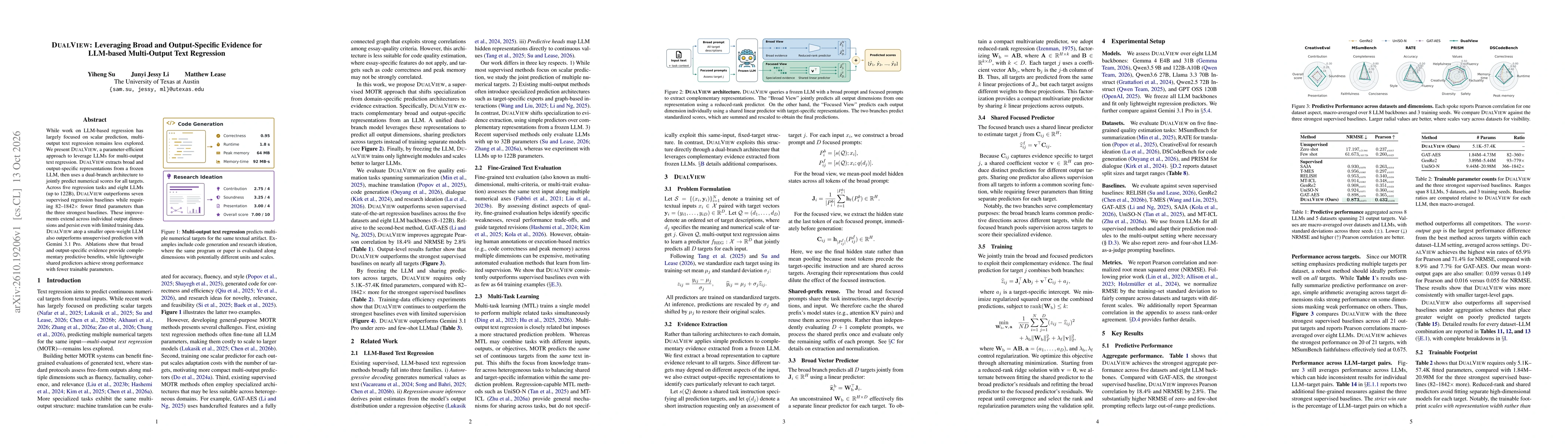 Thumbnail for DUALVIEW: Leveraging Broad and Output-Specific Evidence for LLM-based Multi-Output Text Regression