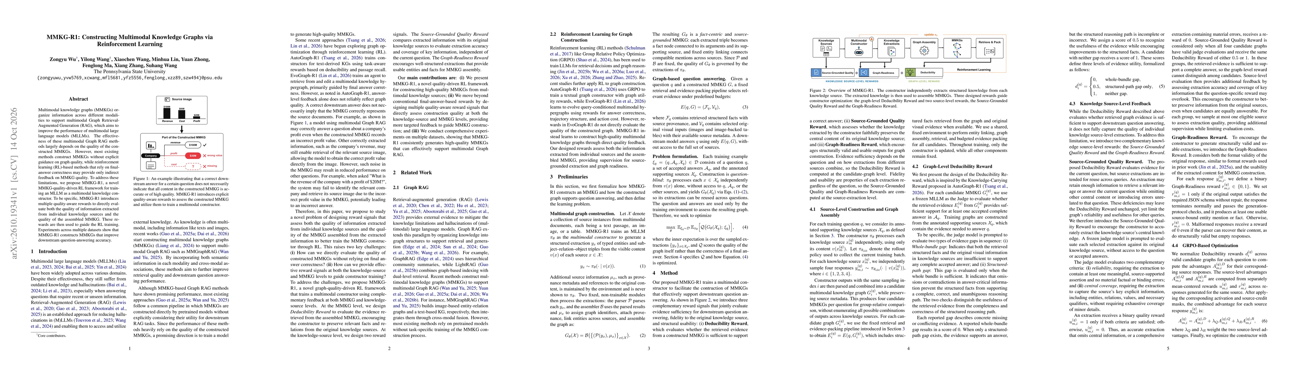 Thumbnail for MMKG-R1: Constructing Multimodal Knowledge Graphs via Reinforcement Learning