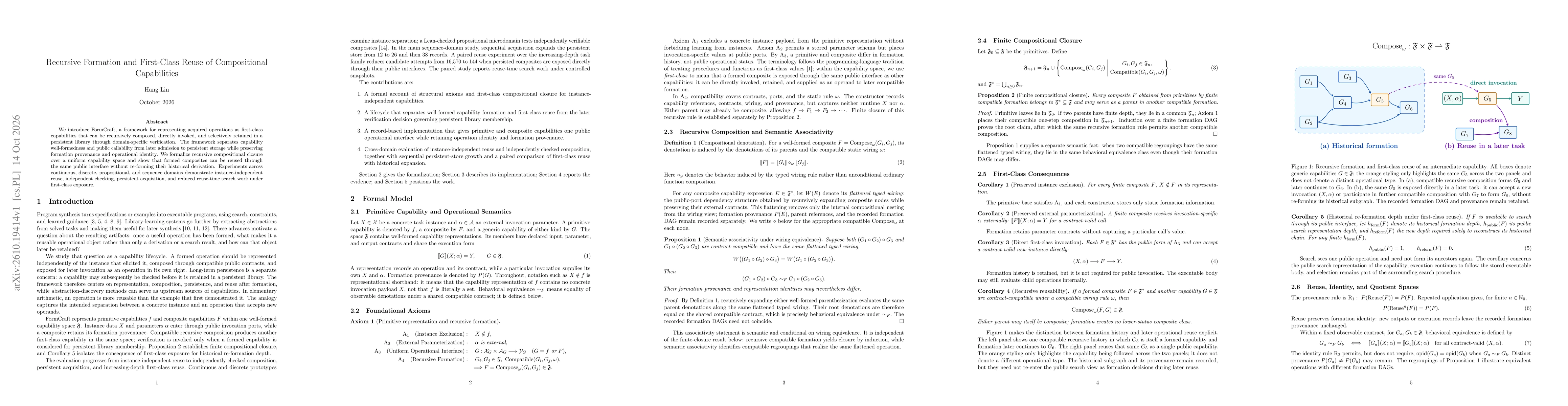 Thumbnail for Recursive Formation and First-Class Reuse of Compositional Capabilities