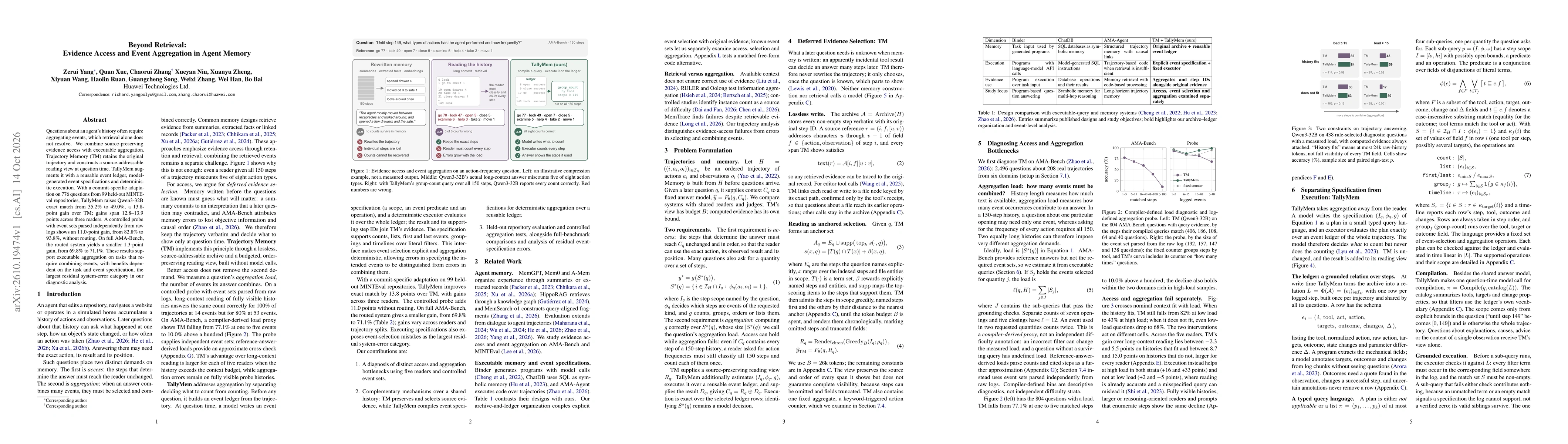 Thumbnail for Beyond Retrieval: Evidence Access and Event Aggregation in Agent Memory