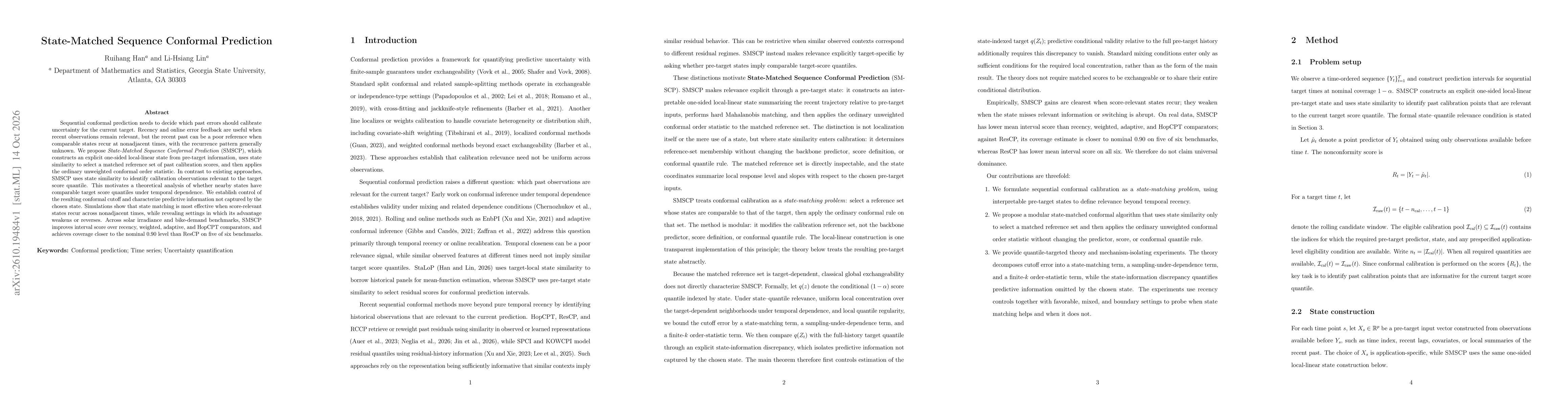 Thumbnail for State-Matched Sequence Conformal Prediction