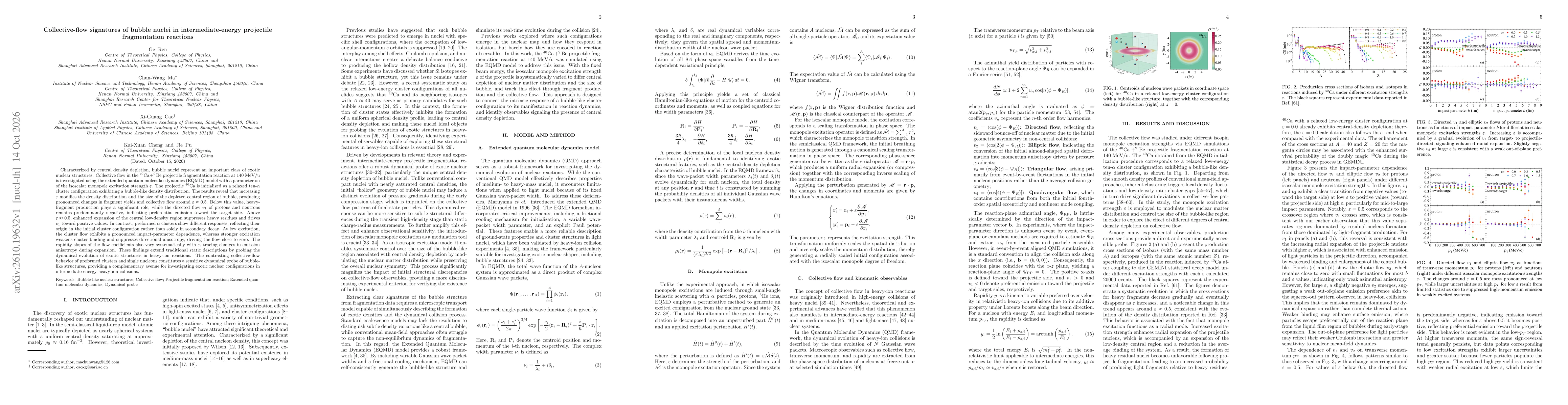 Thumbnail for Collective-flow signatures of bubble nuclei in intermediate-energy projectile fragmentation reactions