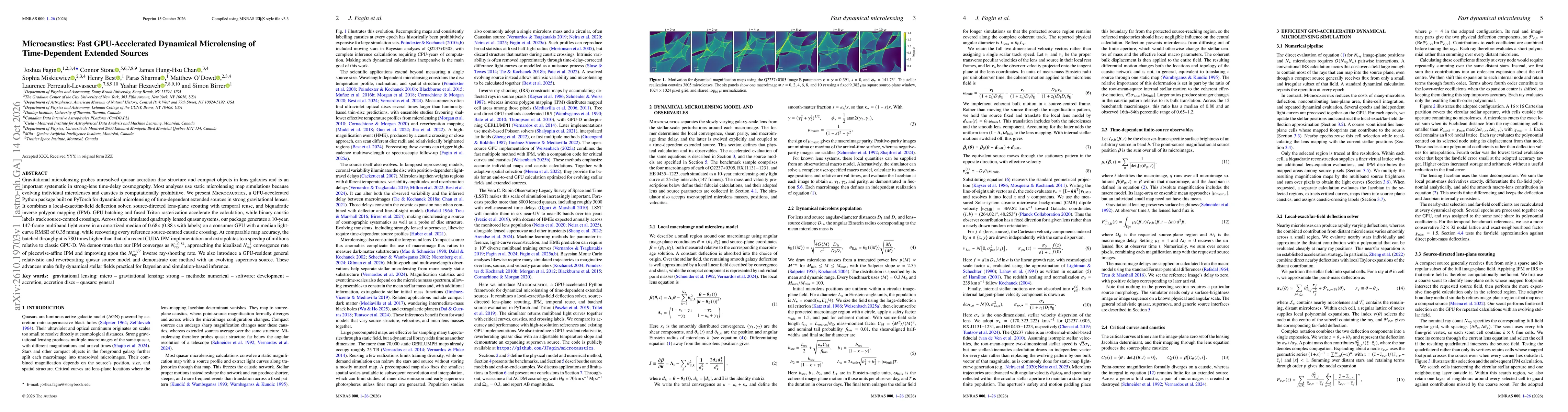 Thumbnail for Microcaustics: Fast GPU-Accelerated Dynamical Microlensing of Time-Dependent Extended Sources