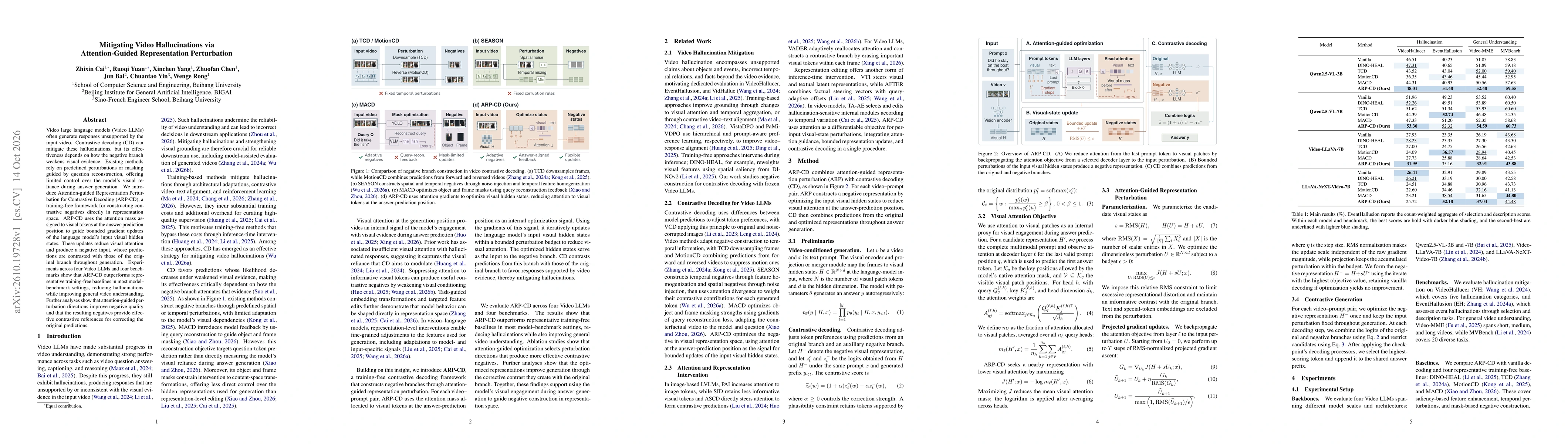 Thumbnail for Mitigating Video Hallucinations via Attention-Guided Representation Perturbation