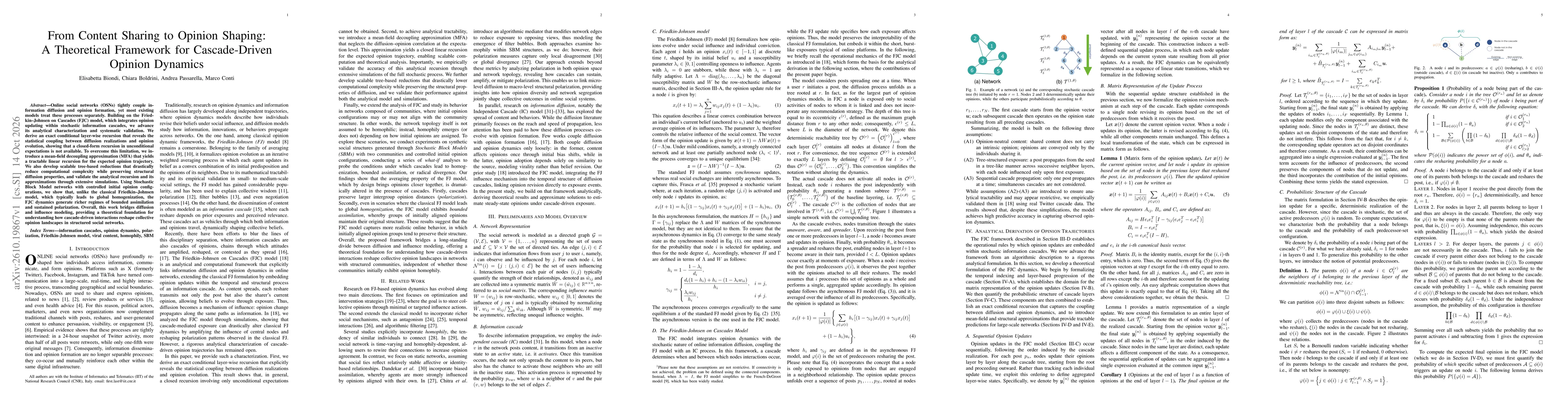 Thumbnail for From Content Sharing to Opinion Shaping: A Theoretical Framework for Cascade-Driven Opinion Dynamics