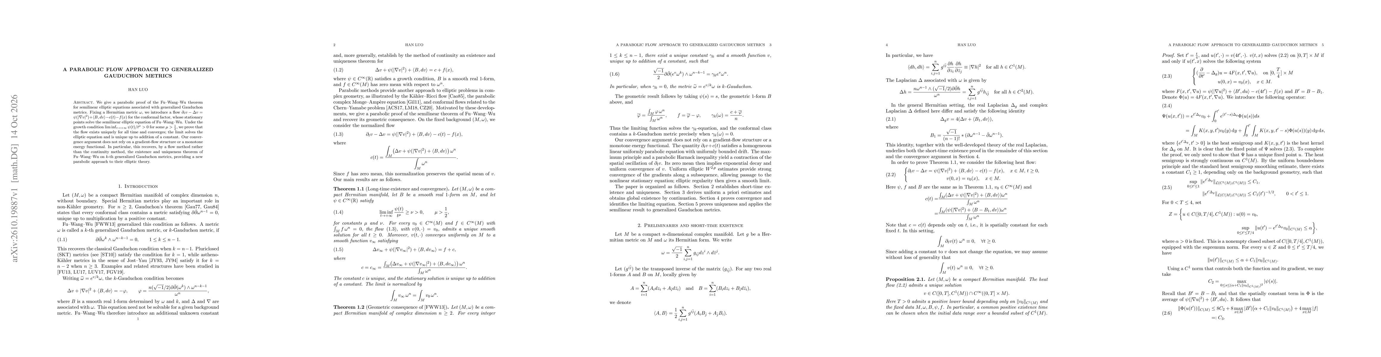 Thumbnail for A parabolic flow approach to generalized Gauduchon metrics