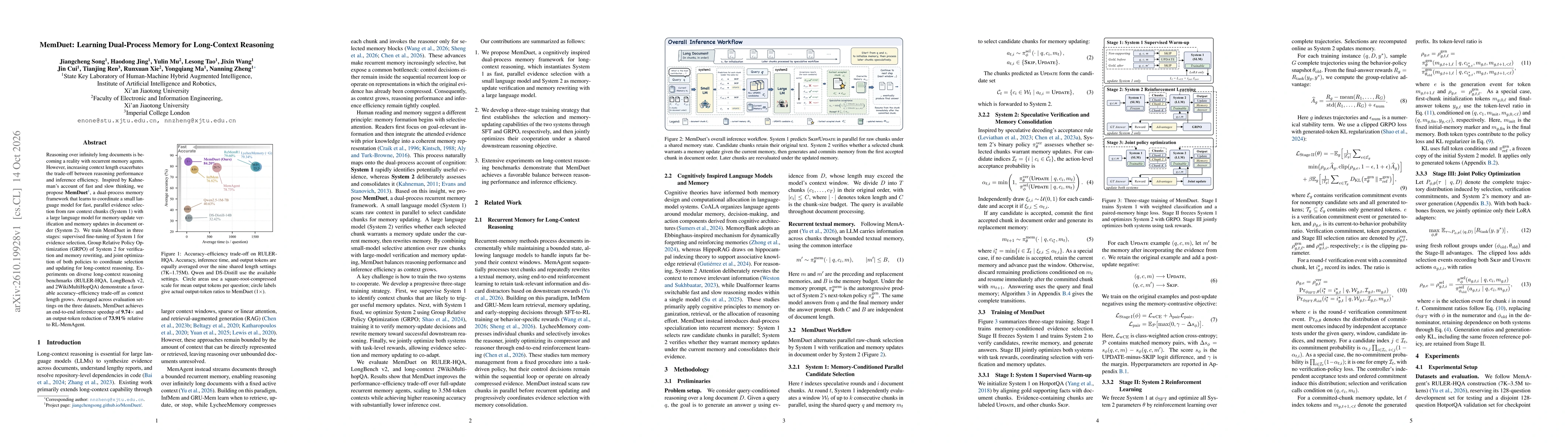 Thumbnail for MemDuet: Learning Dual-Process Memory for Long-Context Reasoning