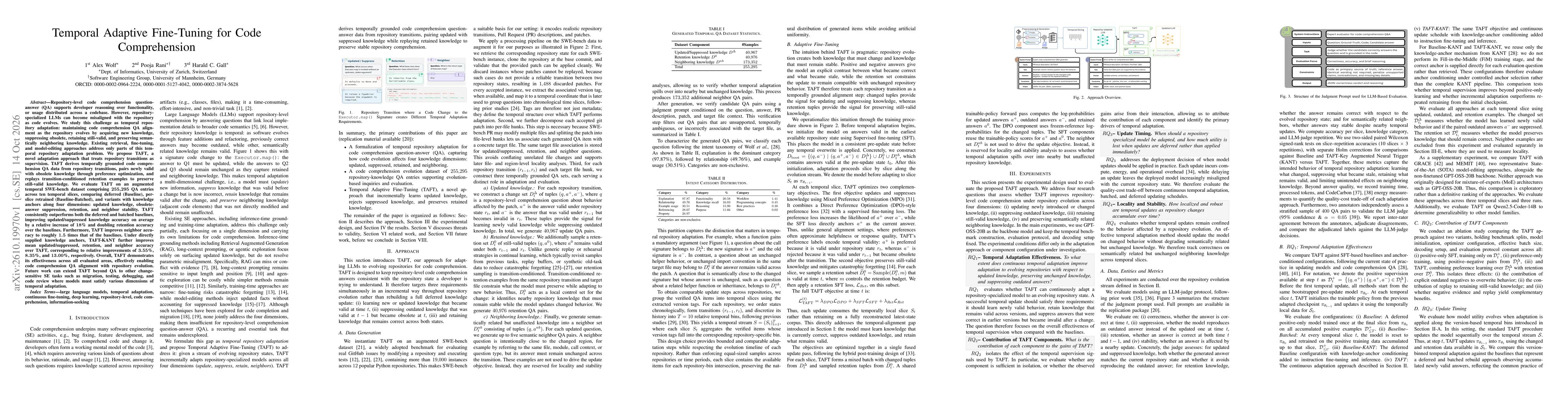 Thumbnail for Temporal Adaptive Fine-Tuning for Code Comprehension
