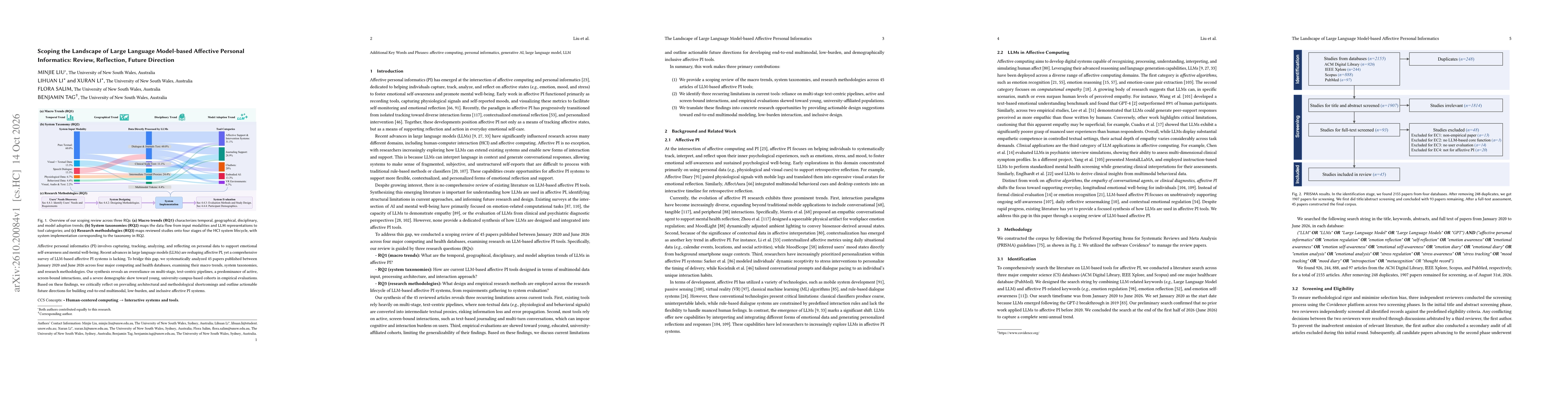 Thumbnail for Scoping the Landscape of Large Language Model-based Affective Personal Informatics: Review, Reflection, Future Direction