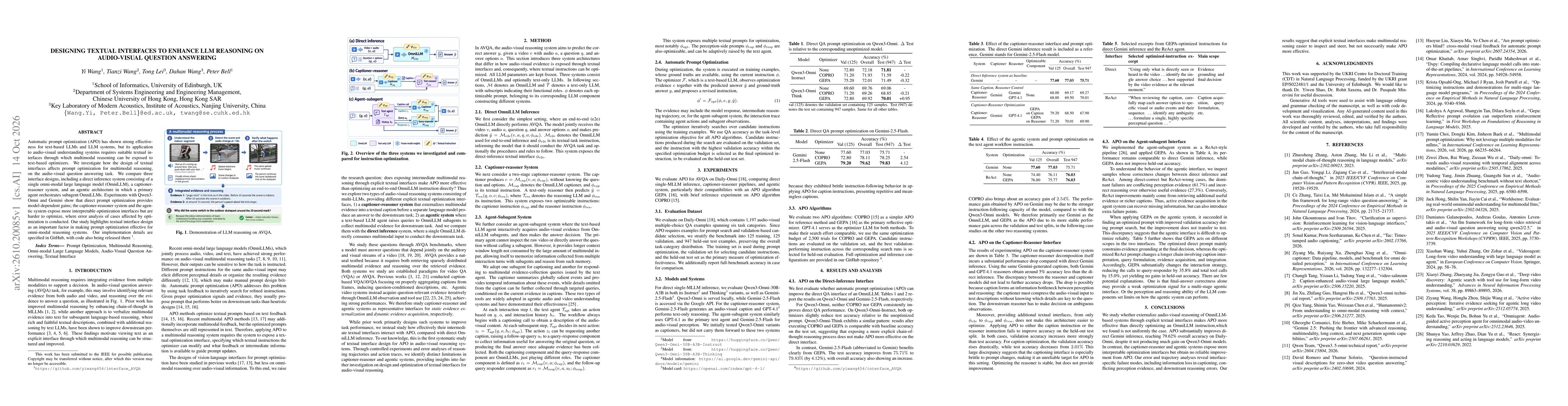 Thumbnail for Designing Textual Interfaces To Enhance Llm Reasoning On Audio-Visual Question Answering