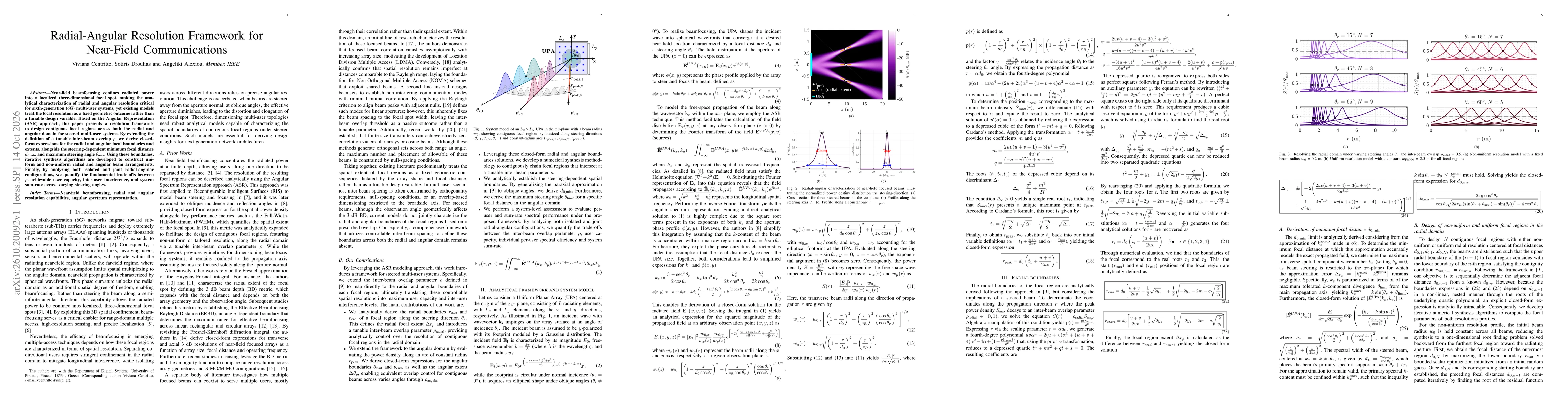 Thumbnail for Radial-Angular Resolution Framework for Near-Field Communications