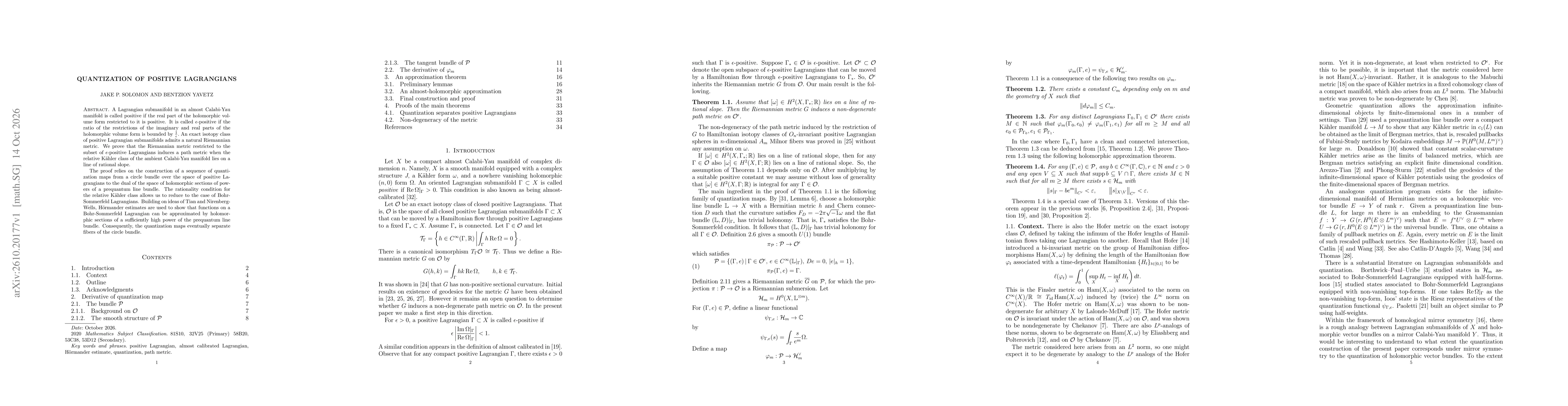 Thumbnail for Quantization of positive Lagrangians
