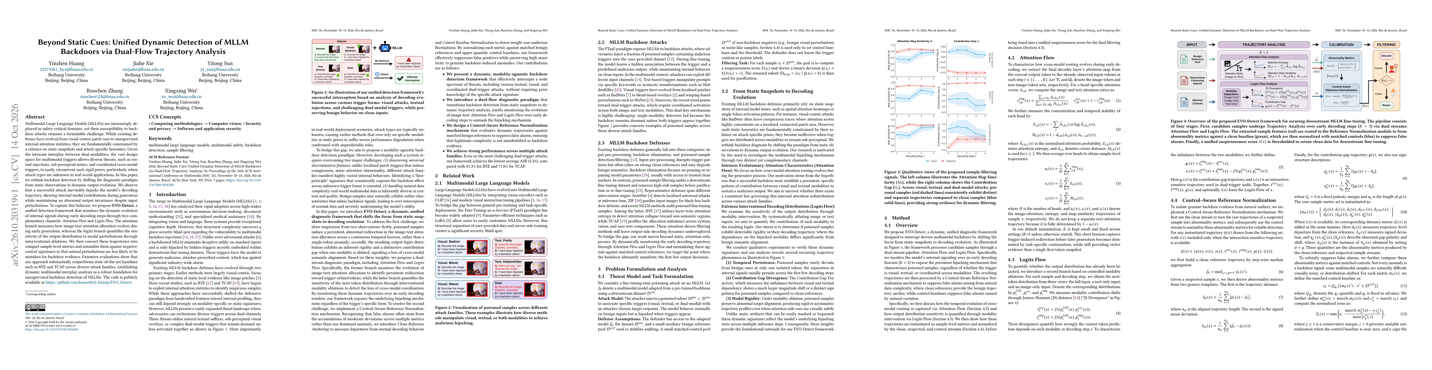Thumbnail for Beyond Static Cues: Unified Dynamic Detection of MLLM Backdoors via Dual-Flow Trajectory Analysis