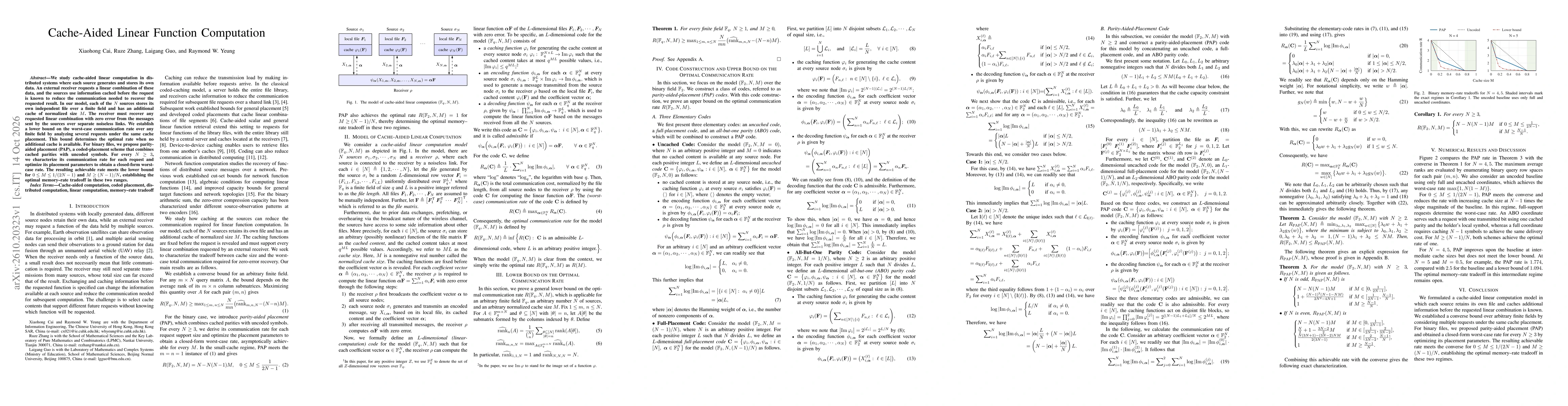 Thumbnail for Cache-Aided Linear Function Computation