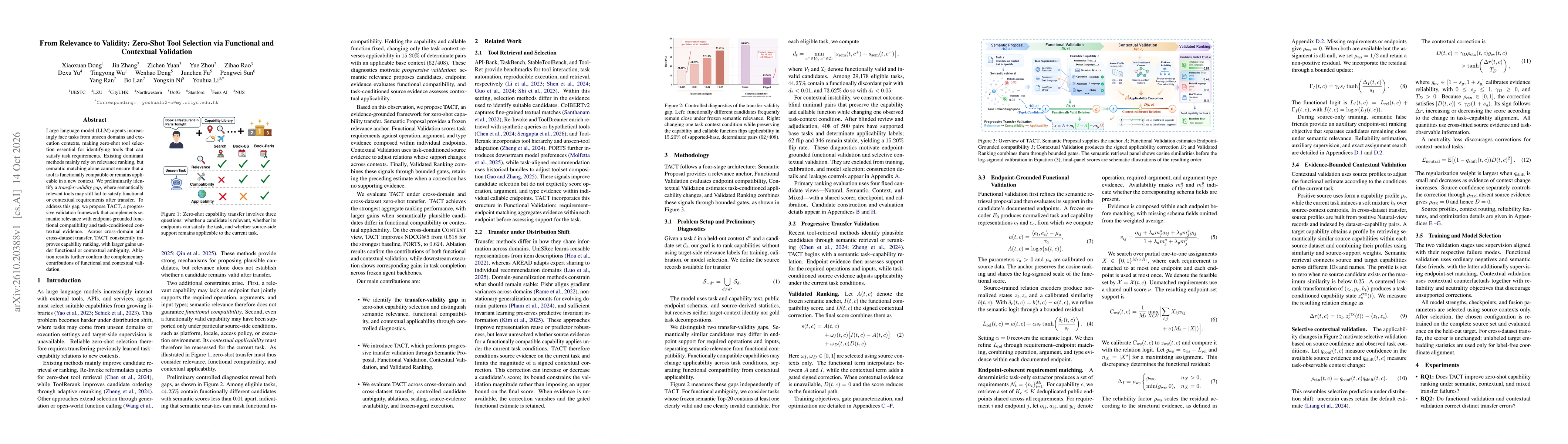 Thumbnail for From Relevance to Validity: Zero-Shot Tool Selection via Functional and Contextual Validation