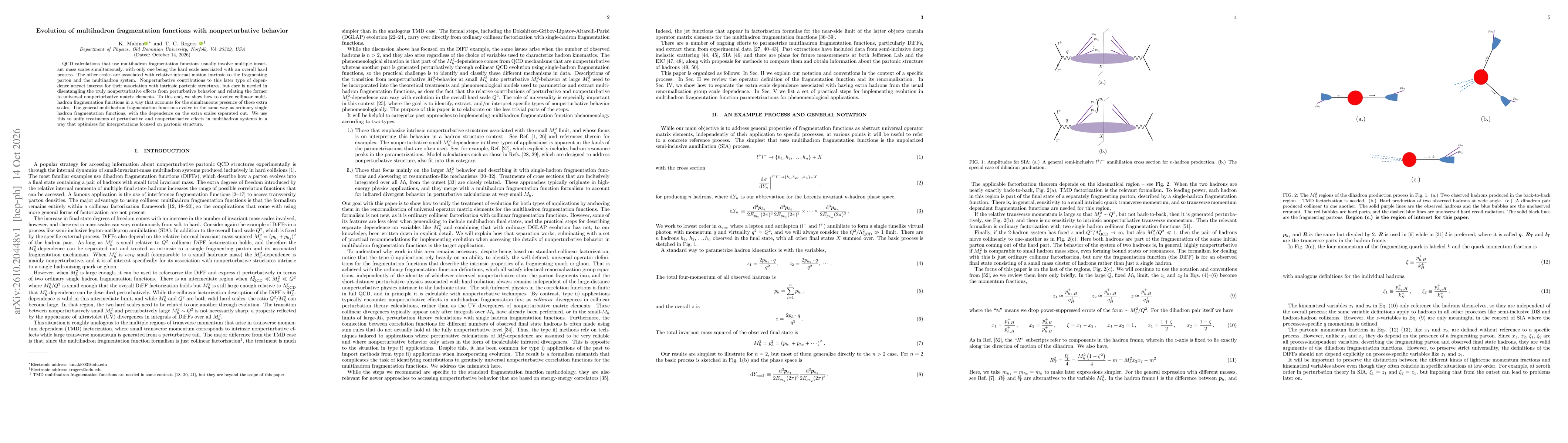 Thumbnail for Evolution of multihadron fragmentation functions with nonperturbative behavior
