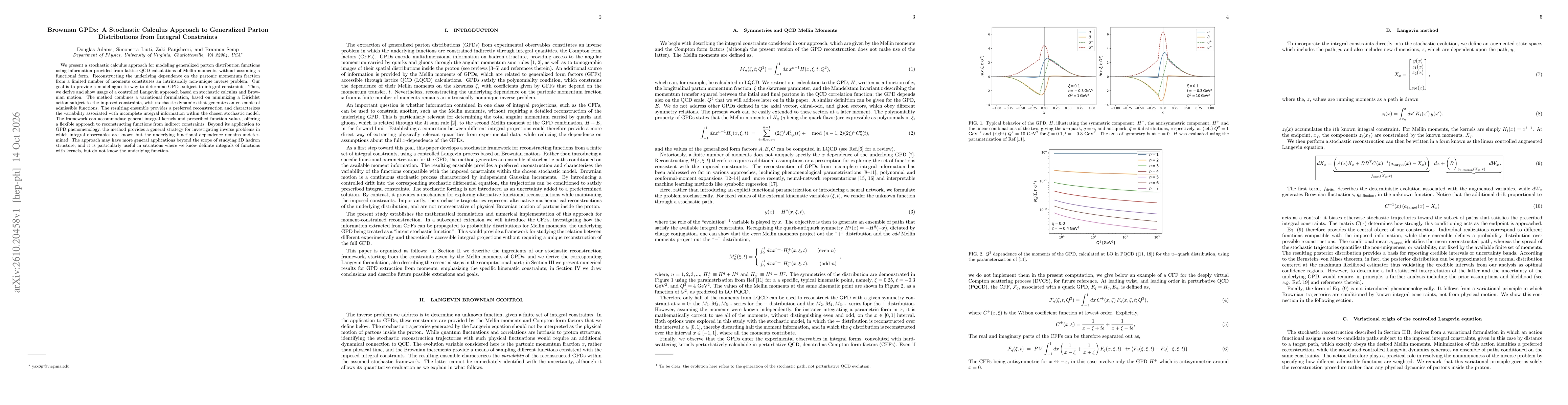 Thumbnail for Brownian GPDs: A Stochastic Calculus Approach to Generalized Parton Distributions from Integral Constraints