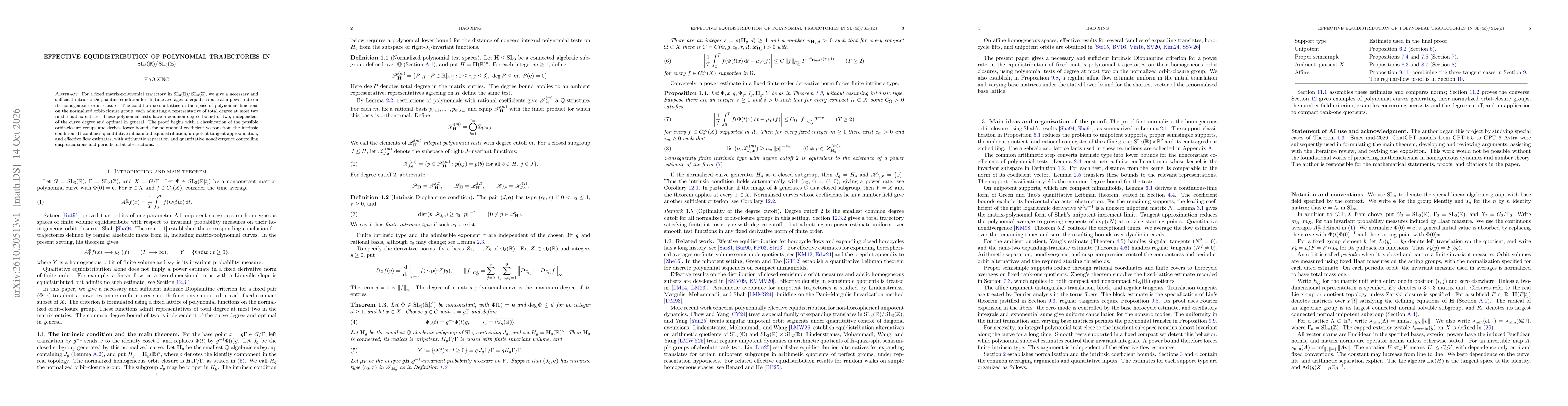 Thumbnail for Effective equidistribution of polynomial trajectories in $\operatorname{SL}_3(\mathbb R)/\operatorname{SL}_3(\mathbb Z)$