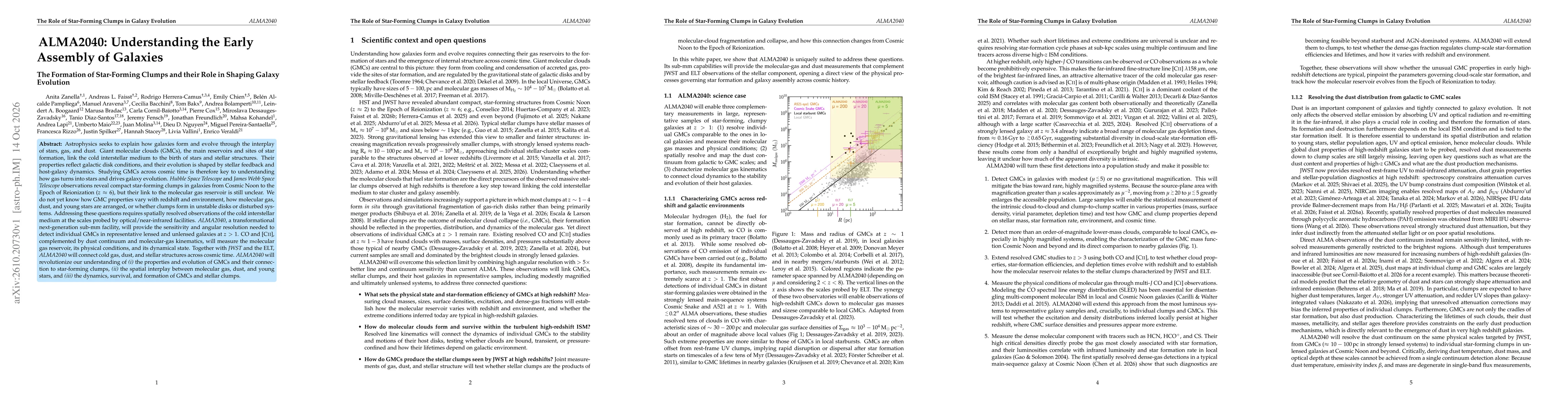 Thumbnail for ALMA2040: Understanding the Early Assembly of Galaxies - The Formation of Star-Forming Clumps and their Role in Shaping Galaxy Evolution