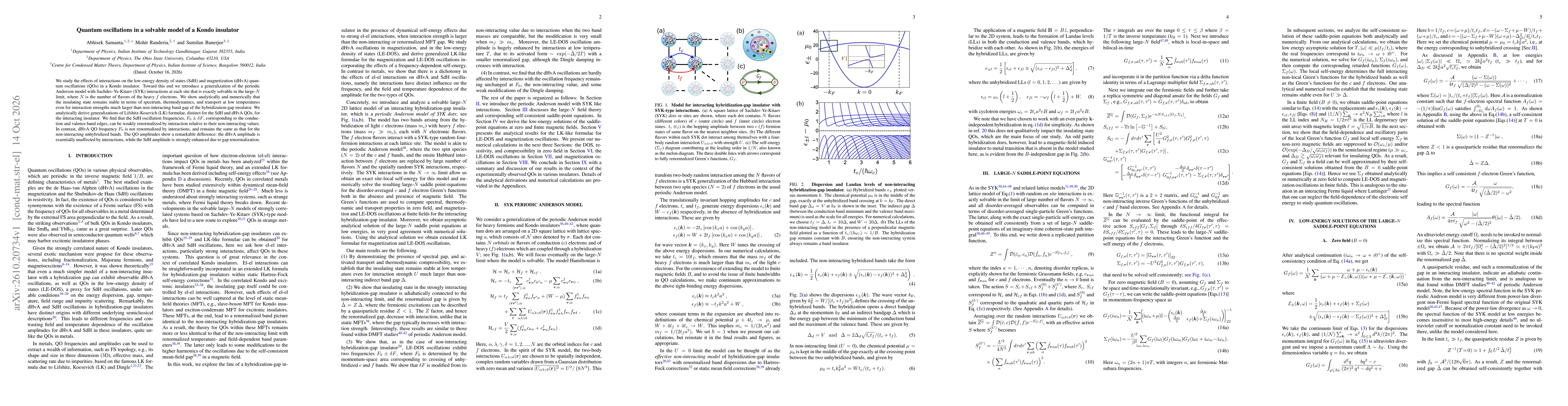 Thumbnail for Quantum oscillations in a solvable model of a Kondo insulator