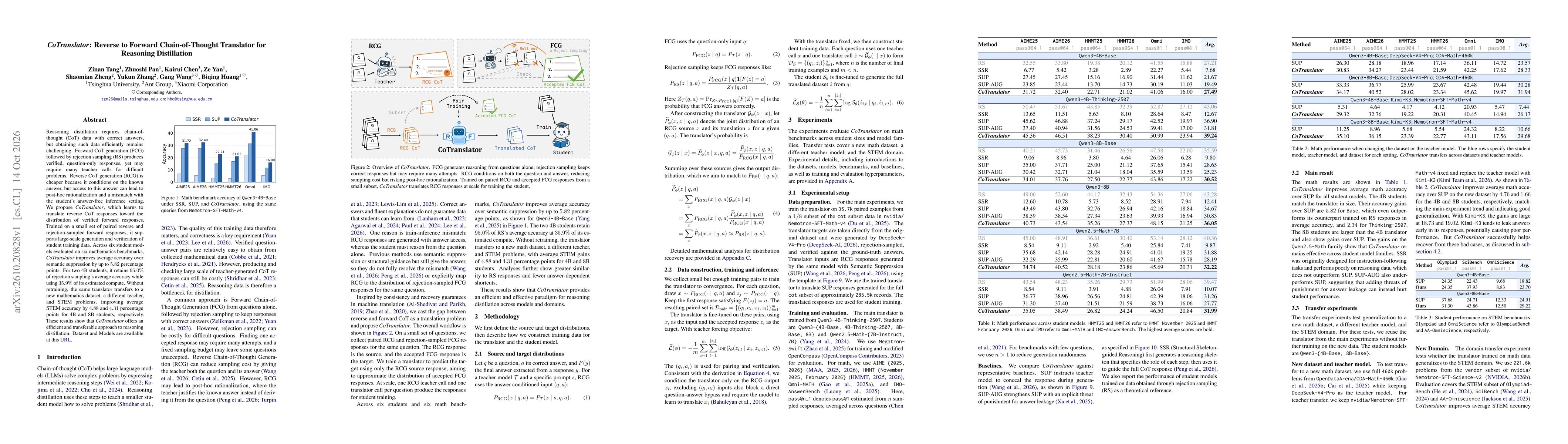 Thumbnail for CoTranslator: Reverse to Forward Chain-of-Thought Translator for Reasoning Distillation
