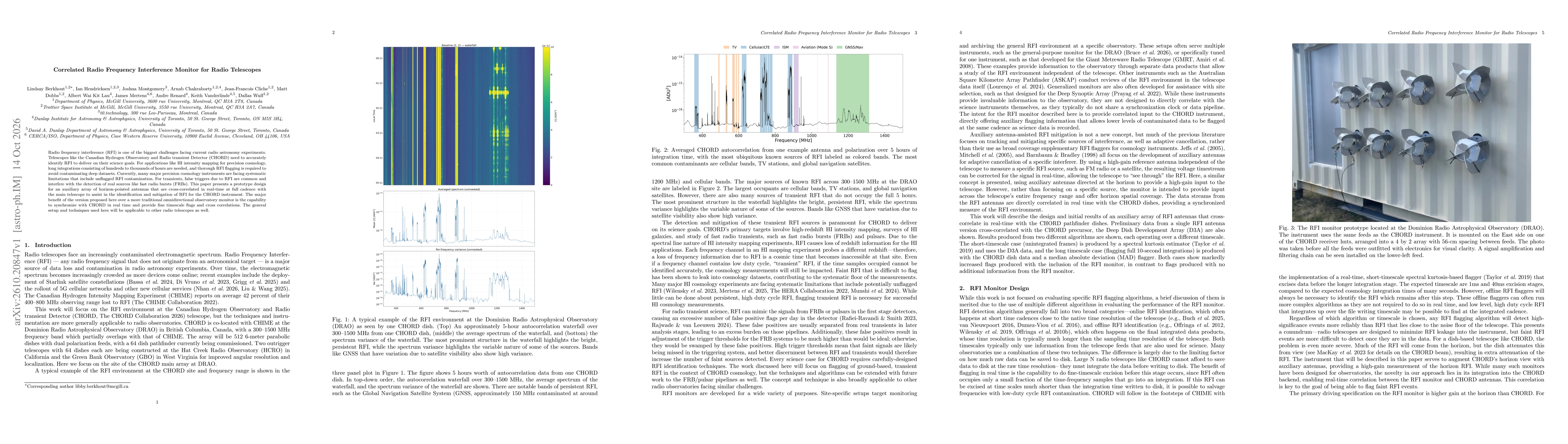 Thumbnail for Correlated Radio Frequency Interference Monitor for Radio Telescopes